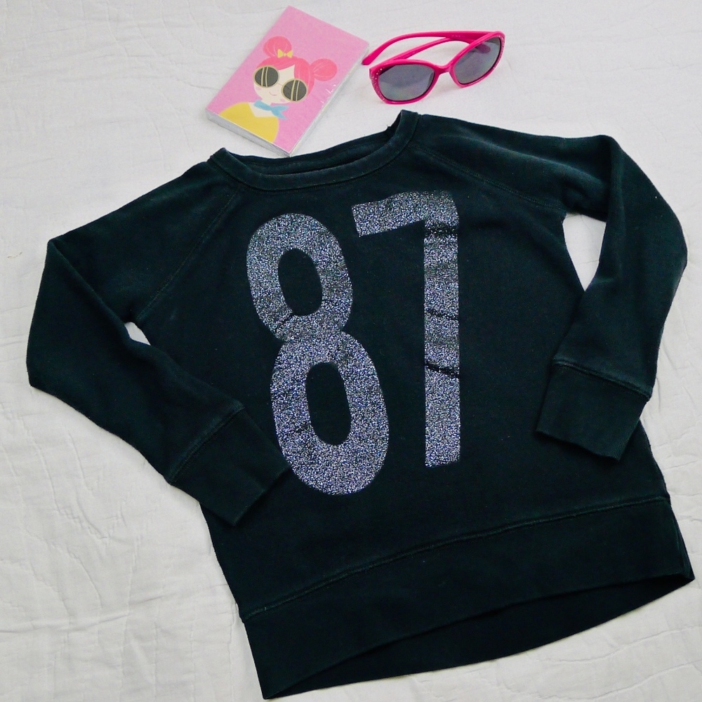 p.s Aeropostal kids pullover black size 6